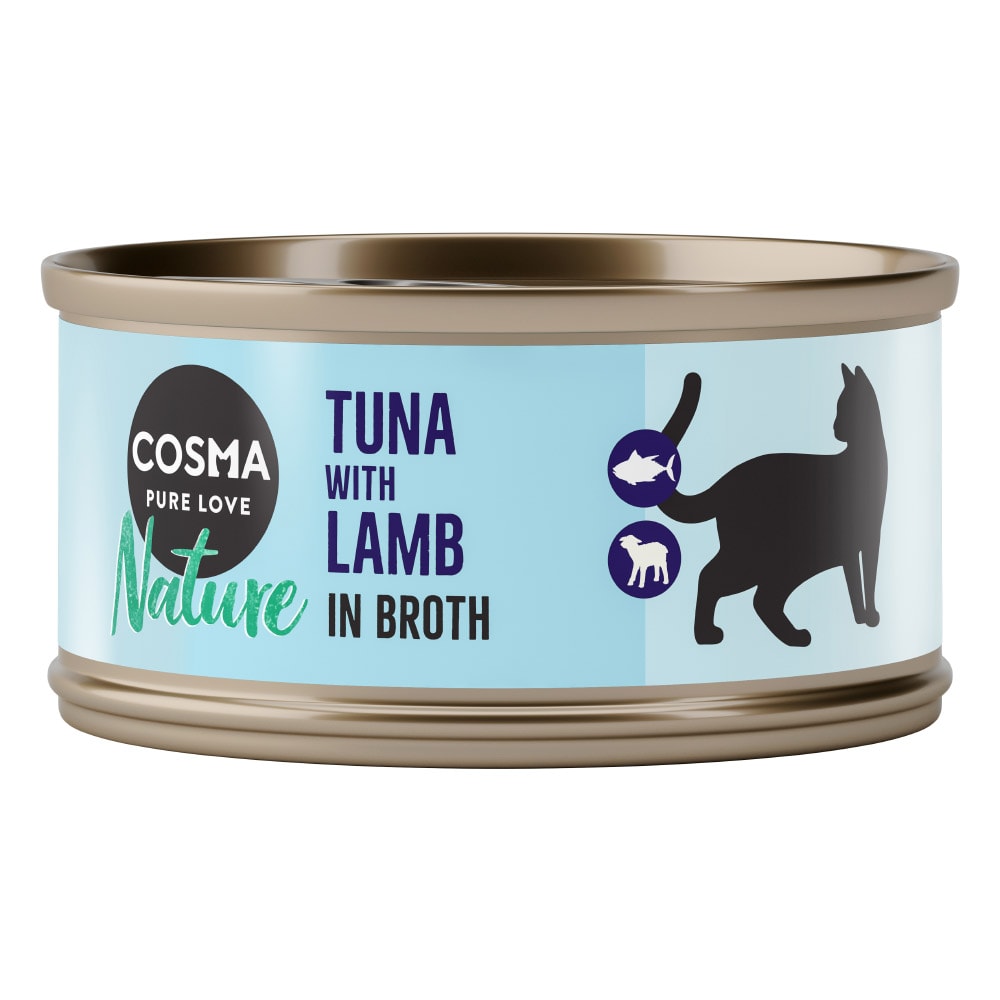 Cosma Nature 24 x 70 g - Pack Ahorro - Atún y cordero - Image 1