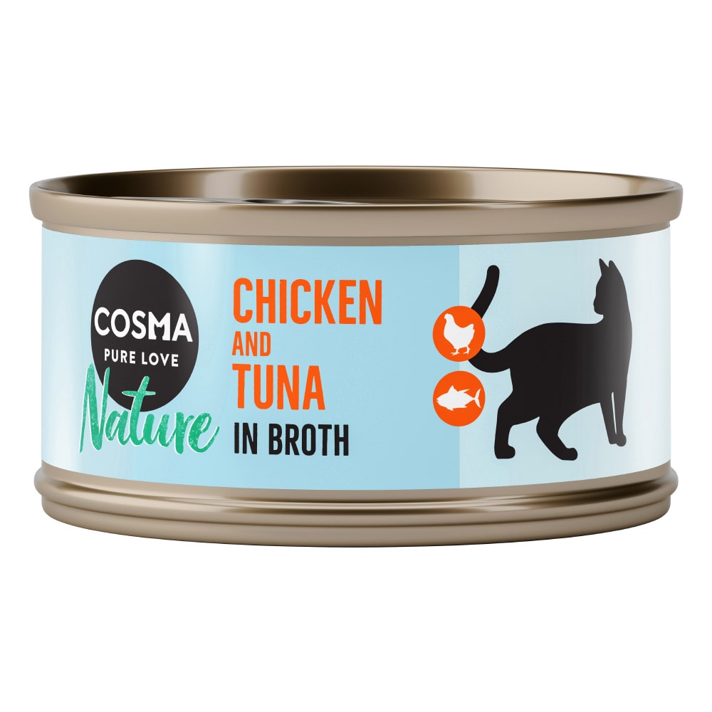 Cosma Nature 24 x 70 g - Pack Ahorro - Pechuga de pollo y atún - Image 1