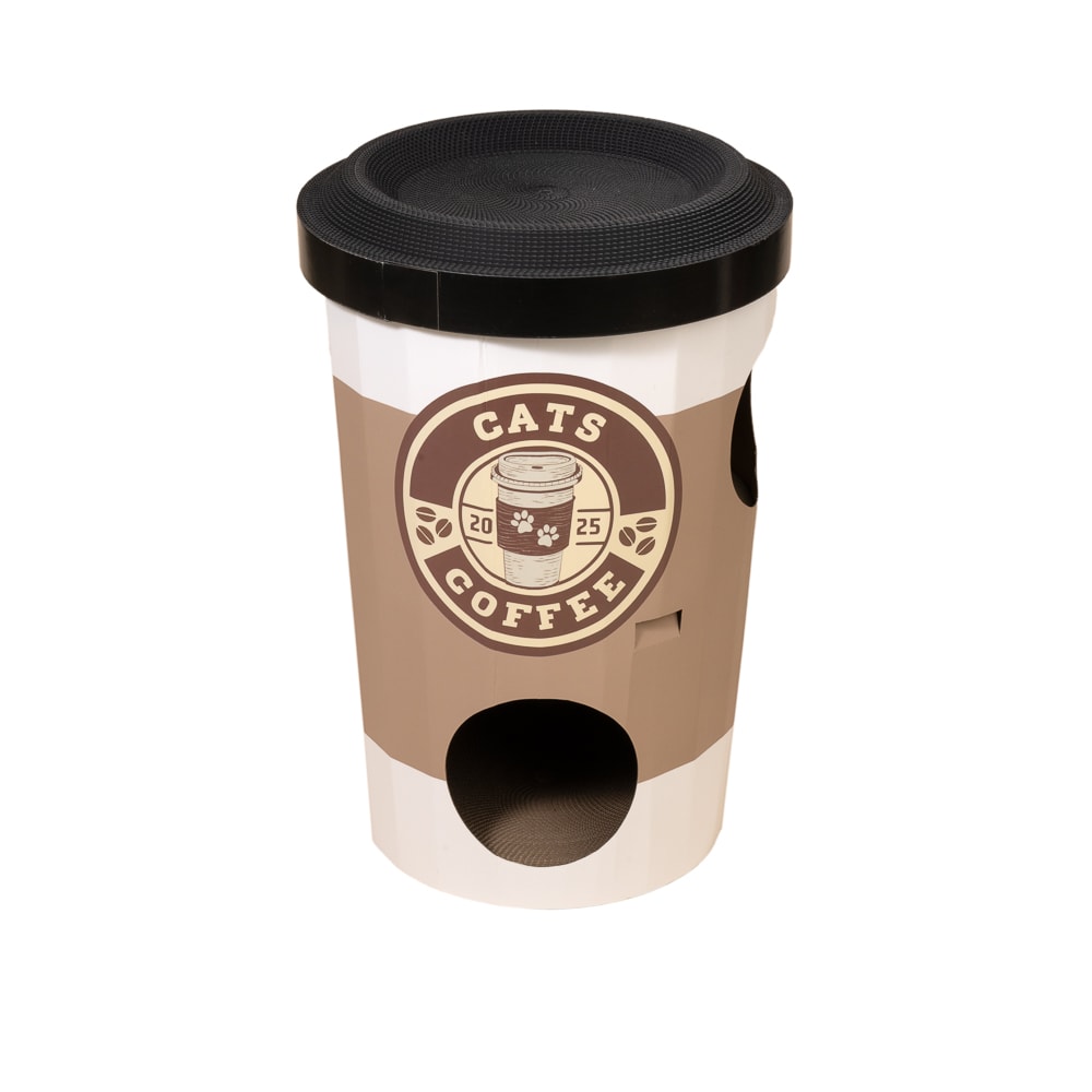 Cueva TIAKI Starcats Coffee para gatos - 47 x 75 cm (diámetro x Al) - Image 1