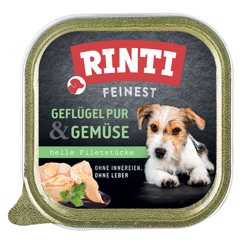 Rinti Finest en tarrinas 11 x 150 g - Aves de corral y verduras - Image 1