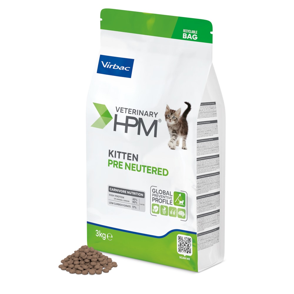 Virbac Veterinary HPM Baby Pre-Neutered Cat - 2 x 3 kg - Pack Ahorro - Image 1