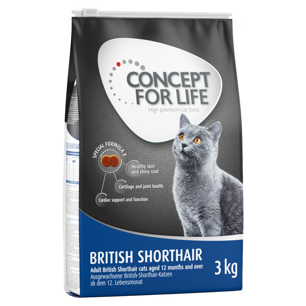 Concept for Life British Shorthair Adult - ¡Receta mejorada! - 3 kg - Image 1