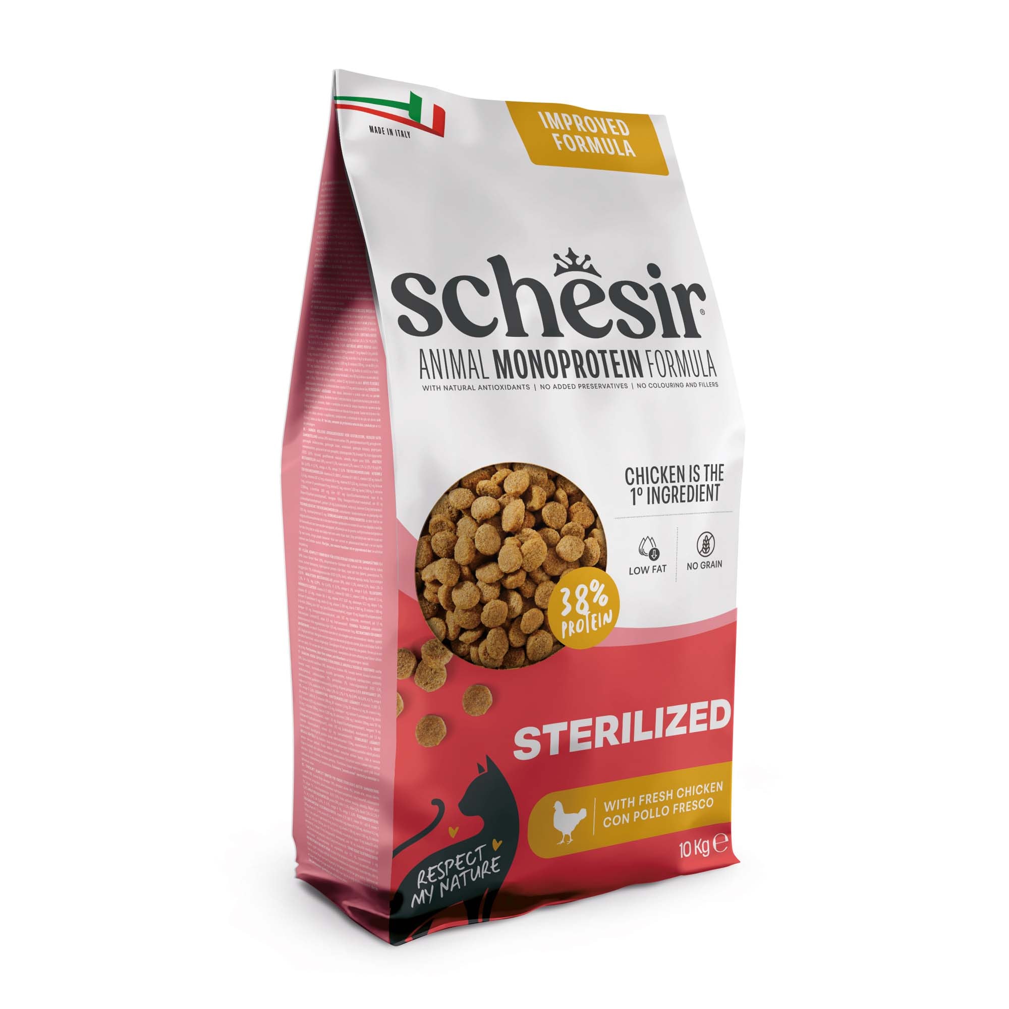 Schesir Sterilized & Light con pollo - 10 kg - Image 1