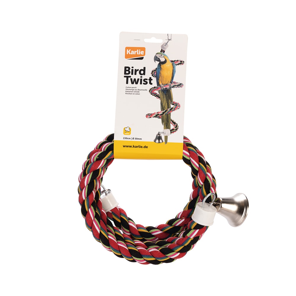 Espiral de cuerda para pájaros - L: 80 cm de longitud, 30 mm de diámetro - Image 1