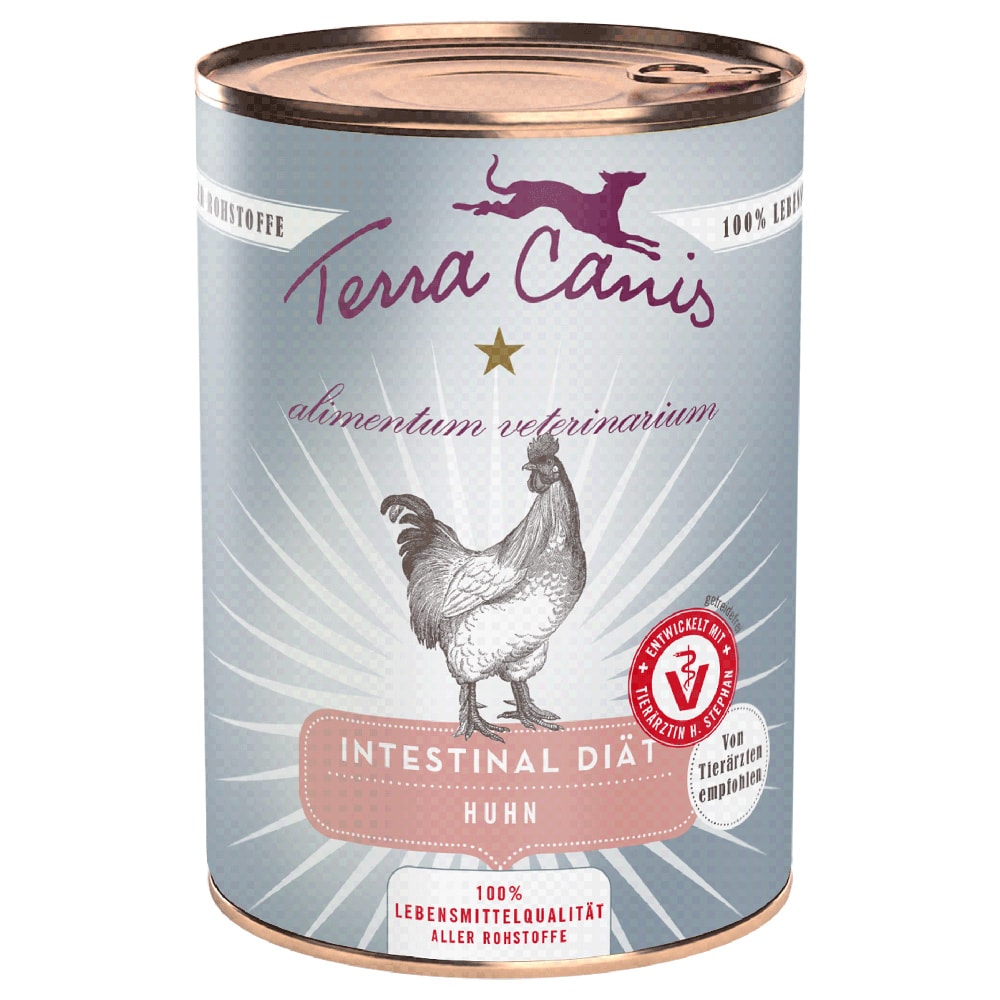 Terra Canis Alimentum Veterinarium Intestinal 12 x 400 g - Pack Ahorro - Pollo - Image 1