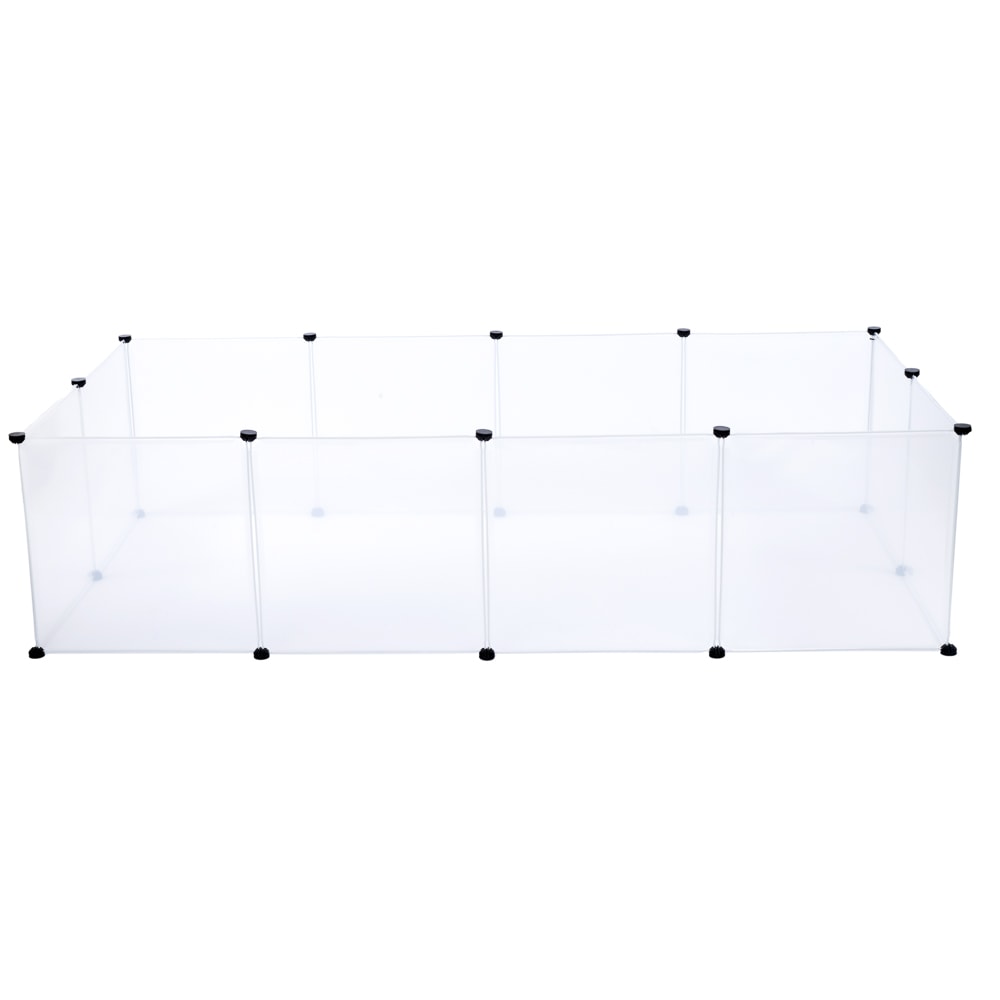 Parque para cachorros TIAKI de plástico - 12 paneles de 50 x 50 cm (An x Al) - Image 1