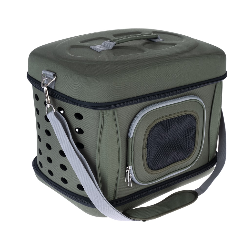 Bolso de transporte plegable para mascotas - Verde: 42 x 32 x 30 cm (L x An x Al) - Image 1