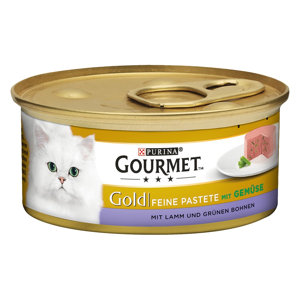 Purina Gourmet Gold Mousse 24 x 85 g - Pack Ahorro - Cordero con judías verdes - Image 1