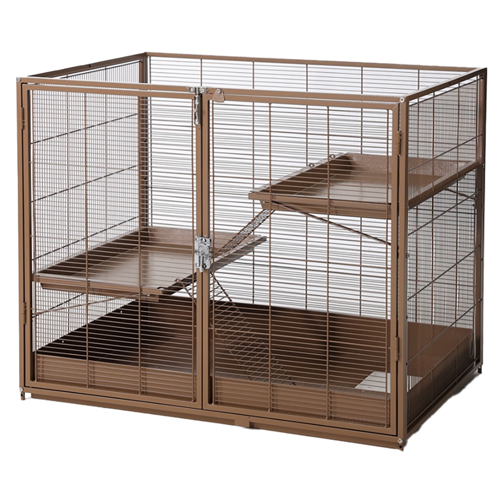 TIAKI jaula para animales pequeños Étagère, caramelo - Unidad adicional: 93,5 x 63 x 73,8 cm (L x An x Al) - Image 1
