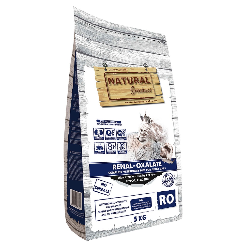 Natural Greatness Diet Vet Renal-Oxalate pienso para gatos - 5 kg - Image 1