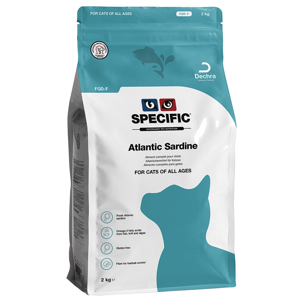 Specific Cat FQD-F con sardina del atlántico pienso para gatos - 2 x 2 kg - Pack Ahorro - Image 1