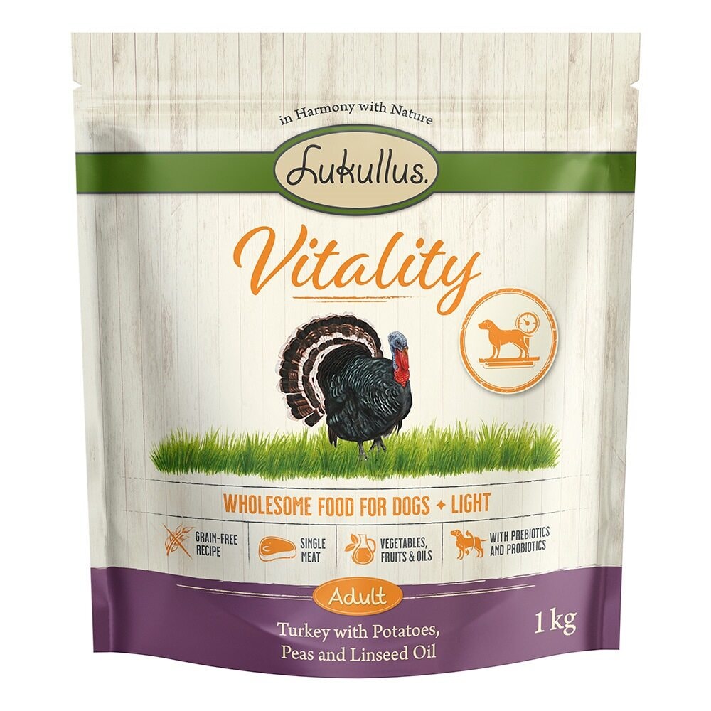 Lukullus Vitality Light sin cereales con pavo - 5 x 1 kg - Pack Ahorro - Image 1