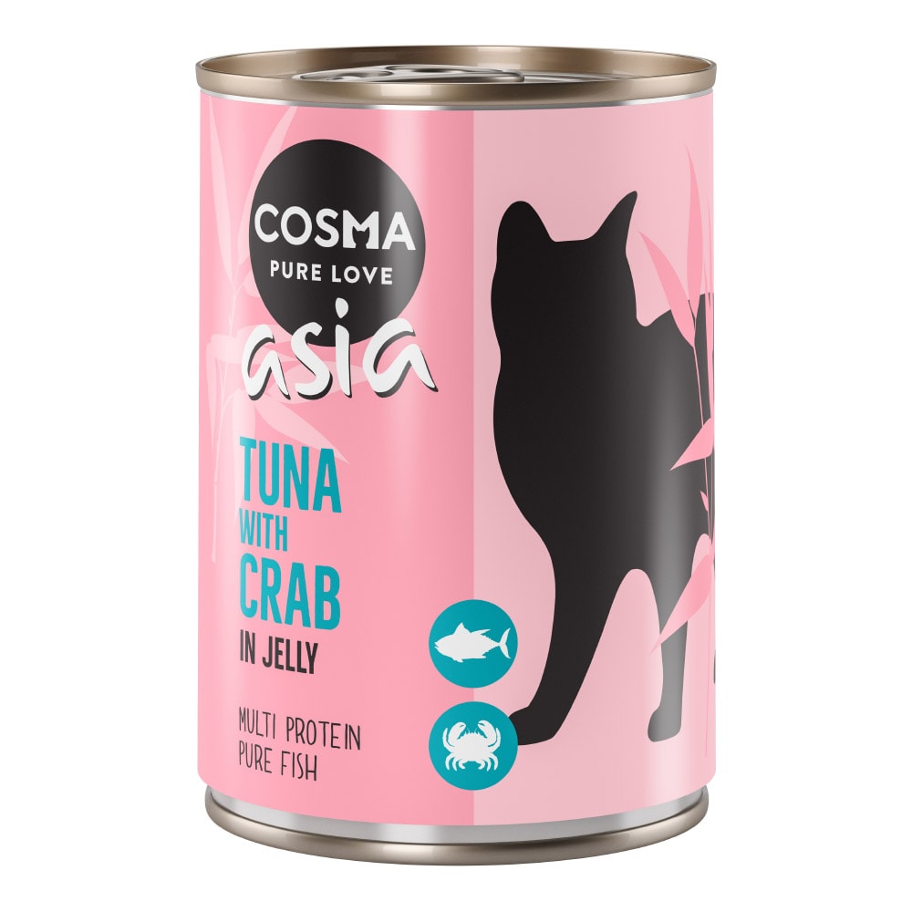 Cosma Asia en gelatina 6 x 400 g - Atún con cangrejo - Image 1