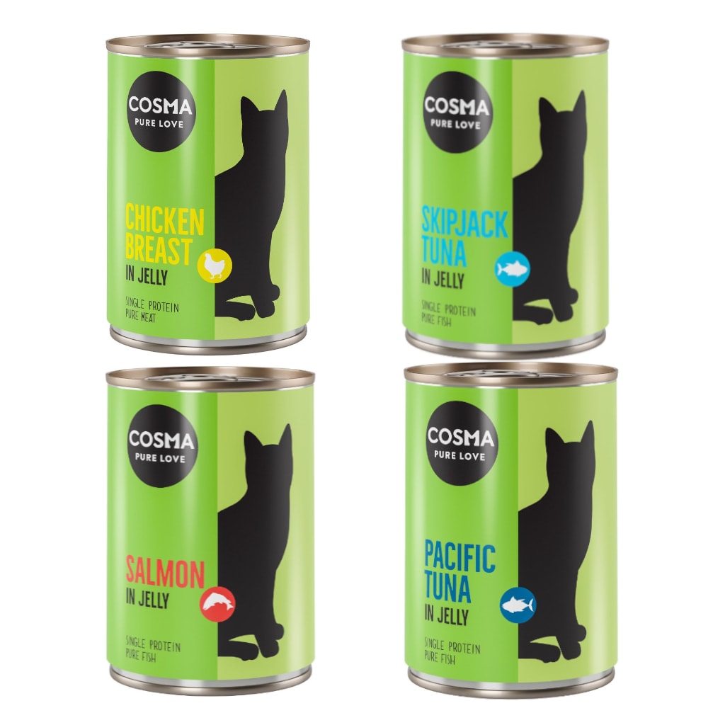 Cosma Original en gelatina - Pack de prueba - 6 x 400 g: 4 variedades - Image 1