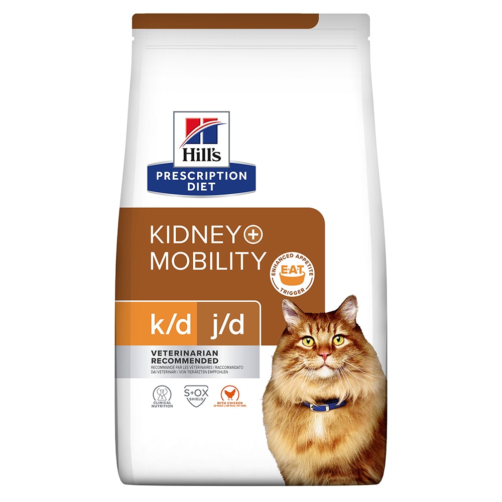 Hill's Prescription Diet pienso para gatos - Pack Ahorro - k/d + Mobility 3 x 3 kg - Image 1