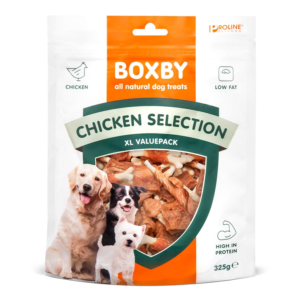 Boxby snacks con selección de aves para perros - 2 x 325 g - Pack Ahorro - Image 1