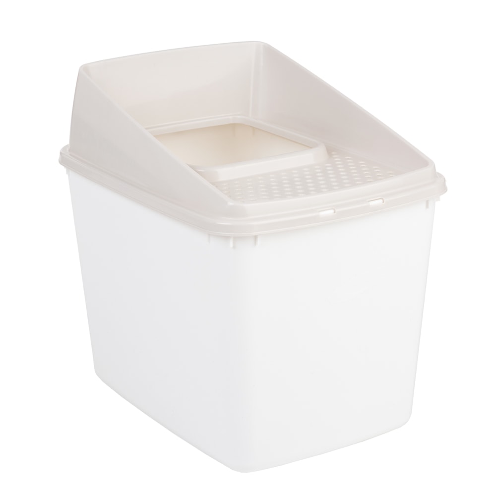 Arenero cubierto Big Box para gatos - Blanco - Image 1