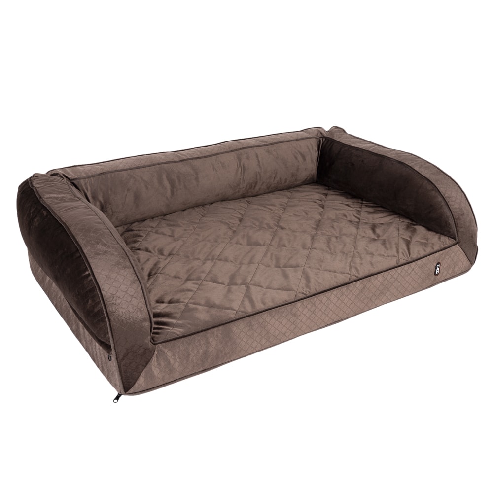 TIAKI Wellness sofá para perros - 100 x 65 x 30 cm (L x An x Al), marrón - Image 1