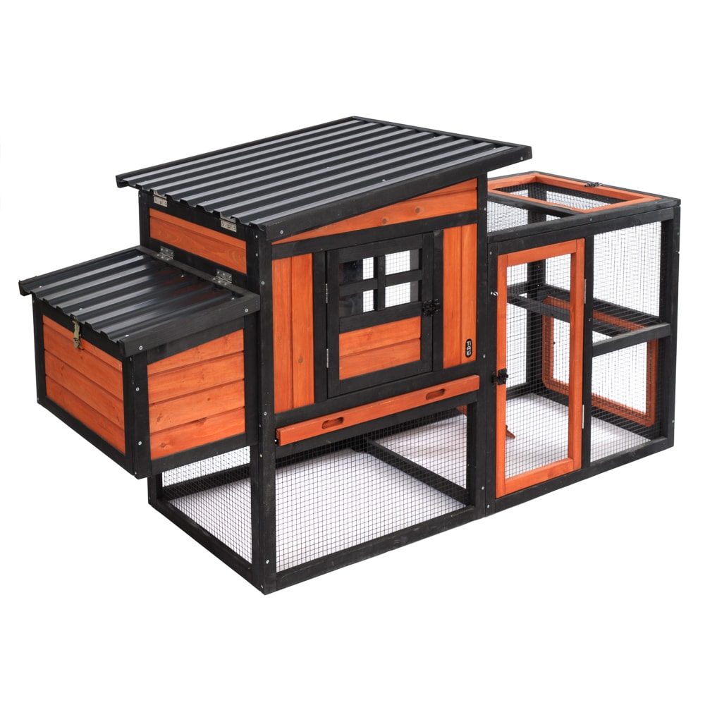 Gallinero de madera TIAKI - 182 x 71,8 x 98,5 cm (L x An x Al) - Image 1