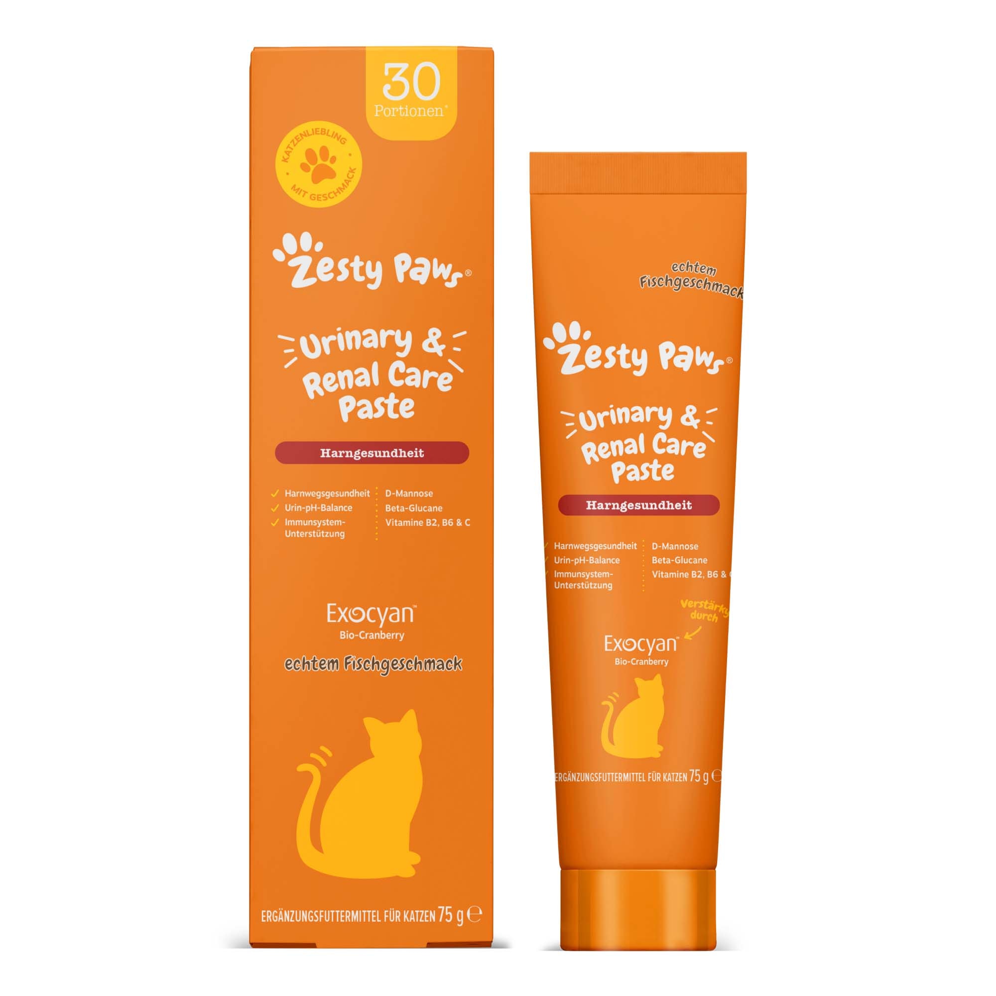 Zesty Paws Cat Urinary Care Paste - 2 x 75 g - Pack Ahorro - Image 1