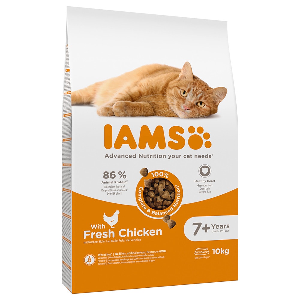 IAMS Advanced Nutrition Senior Cat 7+ con pollo - 2 x 10 kg - Pack Ahorro - Image 1
