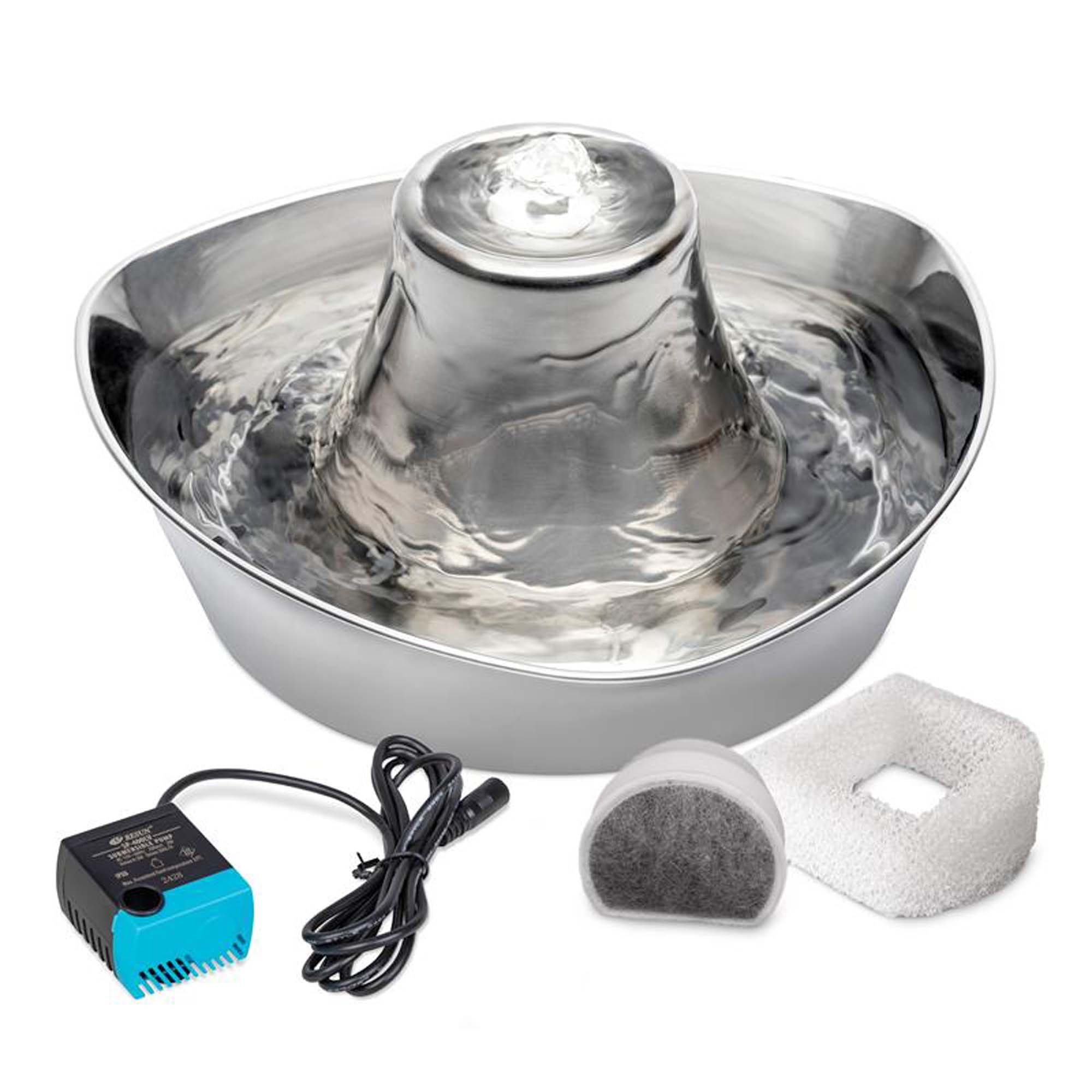 Bebedero fuente Drinkwell Seaside de PetSafe de acero - Fuente 1,7 l - Image 1