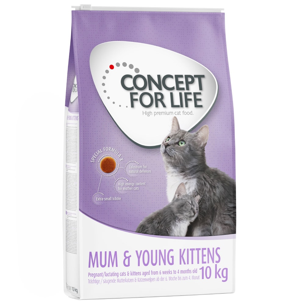 Concept for Life Mum & Young Kittens pienso para gatos - 2 x 10 kg - Pack Ahorro - Receta mejorada - Image 1