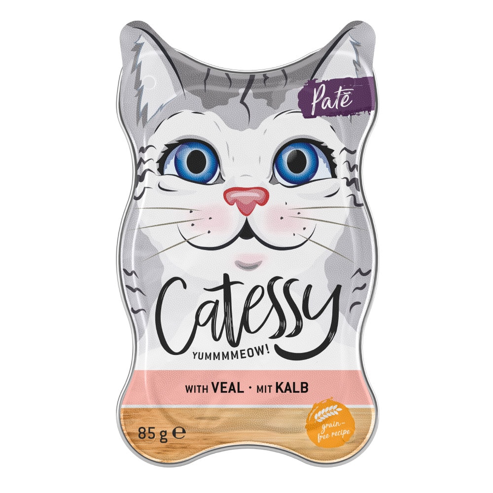 Catessy paté para gatos - Ternera (36 x 85 g) - Pack Ahorro - Image 1
