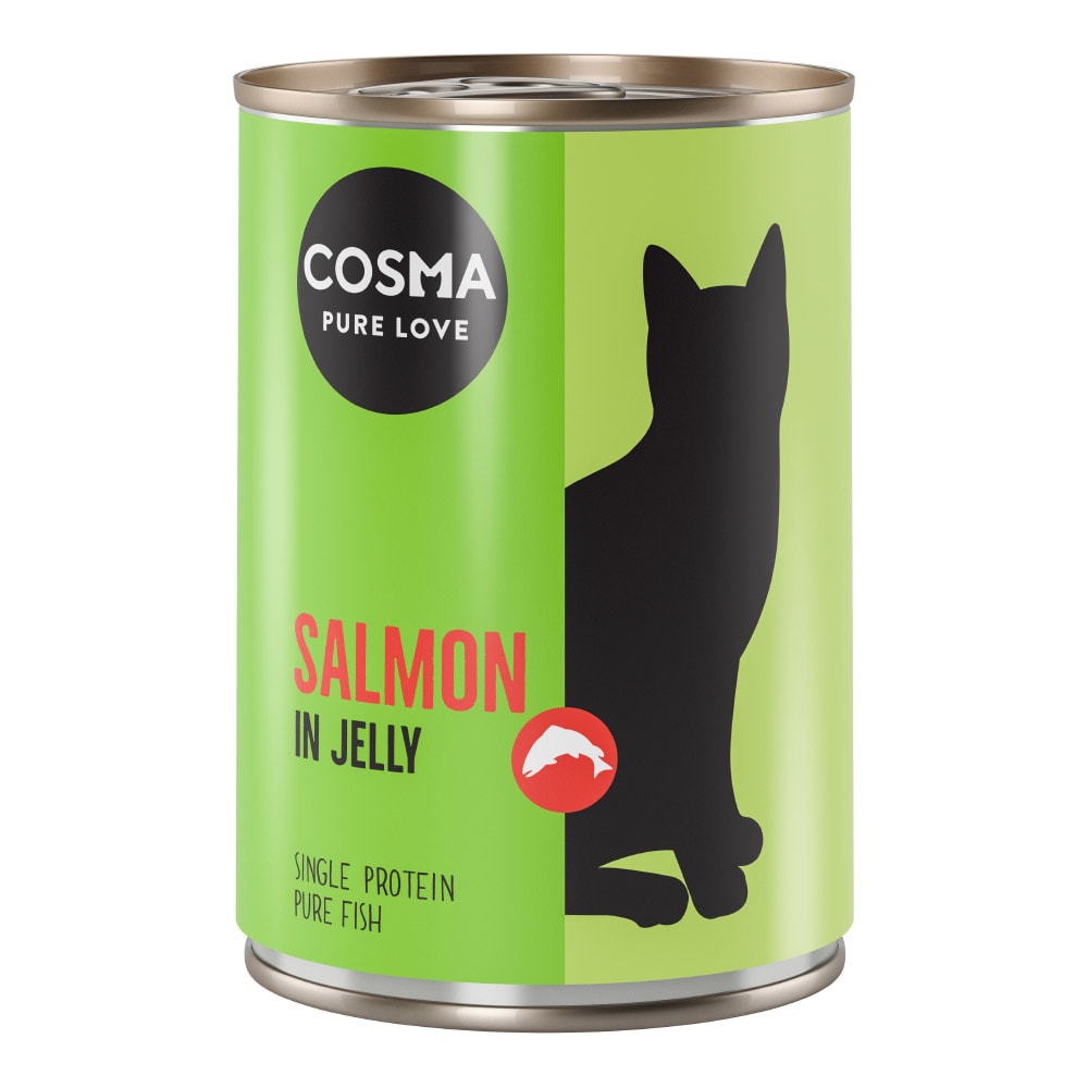 Cosma Original en gelatina 6 x 400 g - Salmón - Image 1