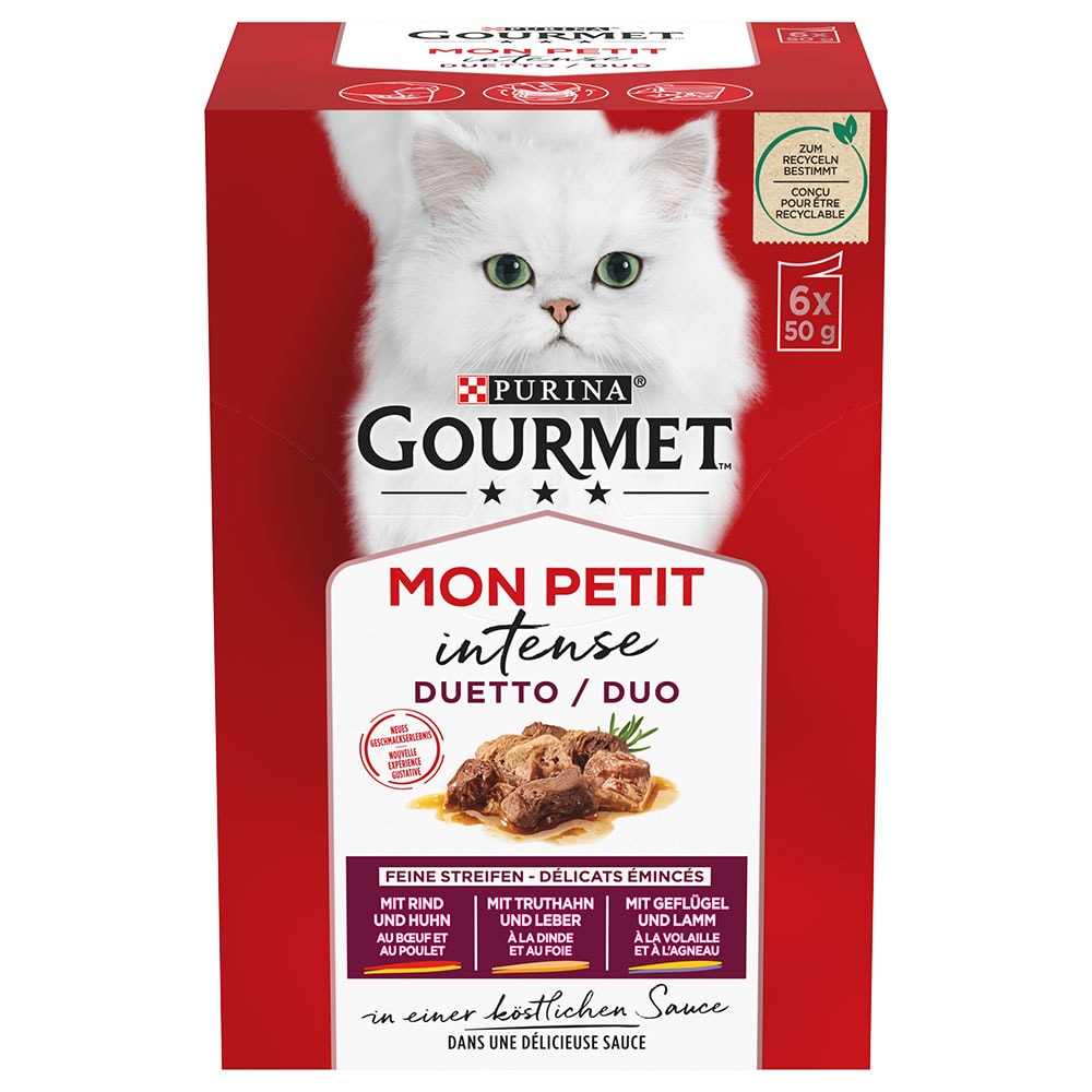 Purina Gourmet Mon Petit en sobres 48 x 50 g - Pack Ahorro - Mix de carne - Image 1