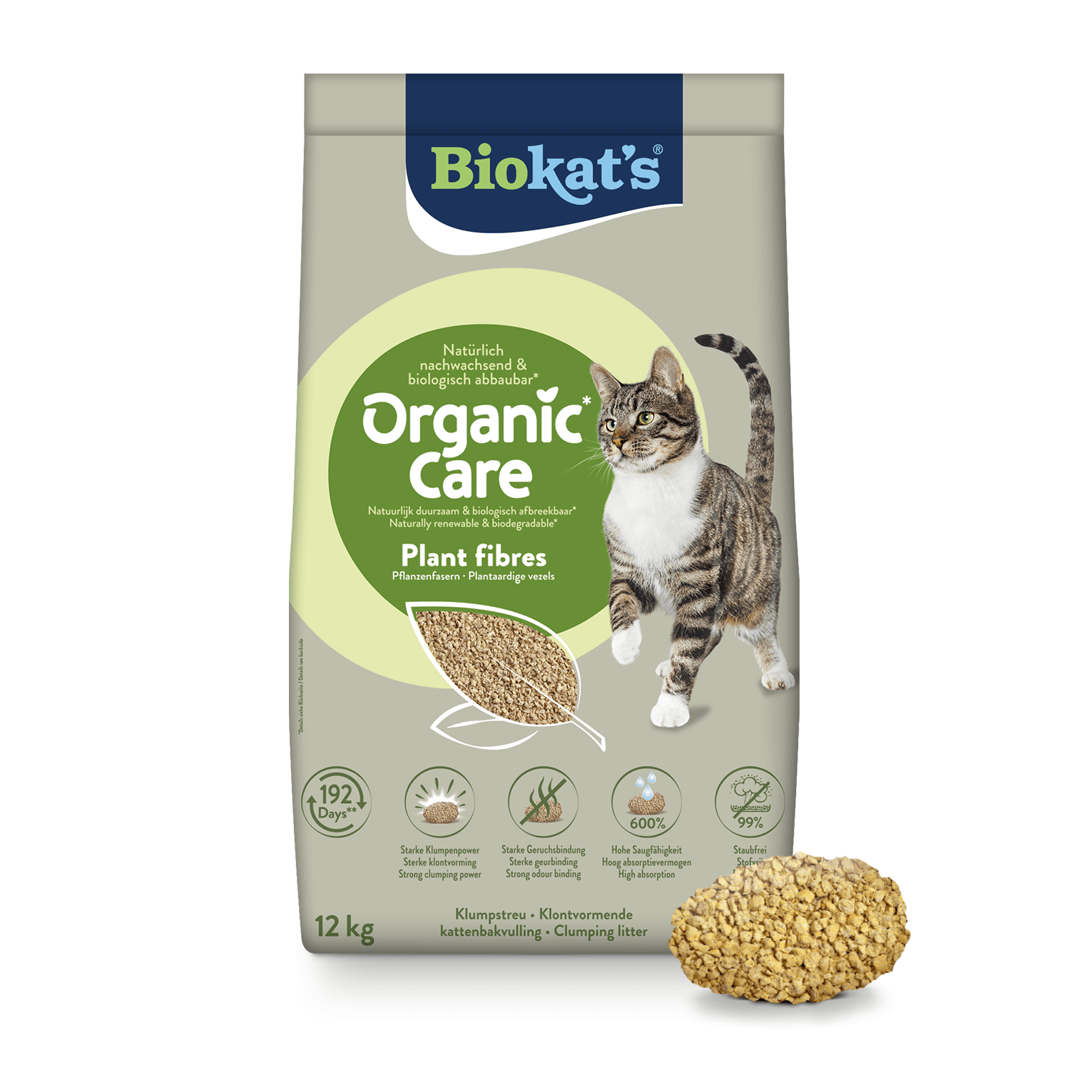 Biokat's Organic Care fibras vegetales - 30 litros (aprox. 12 kg) - Image 1