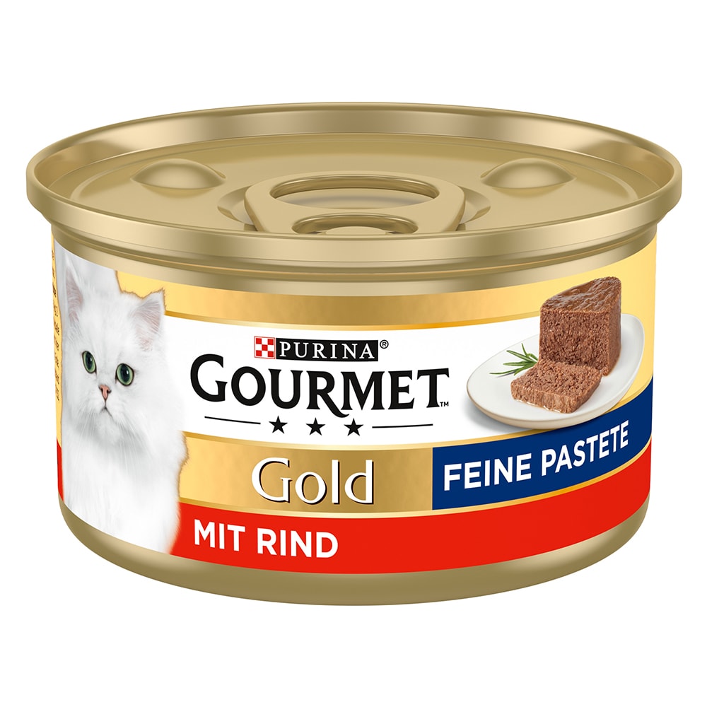 Purina Gourmet Gold Mousse 24 x 85 g - Pack Ahorro - Buey - Image 1