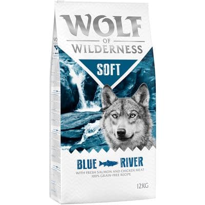 Wolf of Wilderness Soft Blue River con salmón