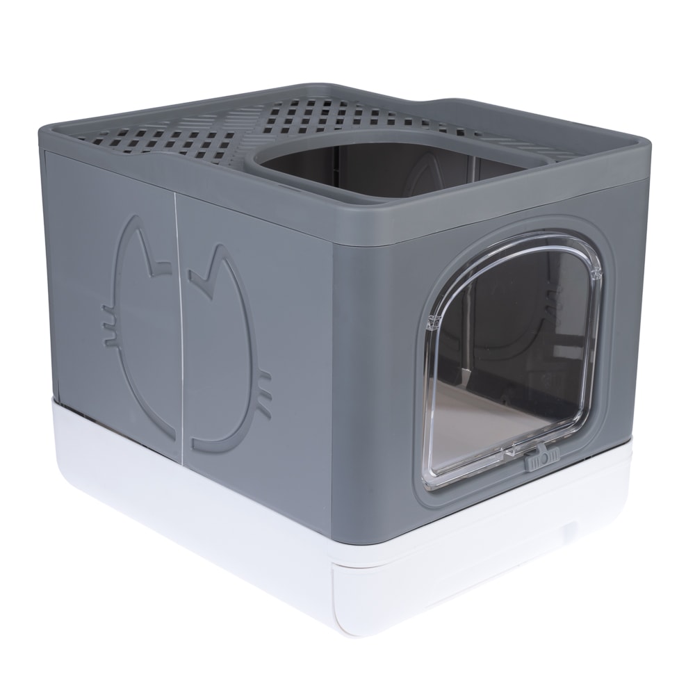 TIAKI Jax arenero de acceso superior para gatos - Gris oscuro - Image 1
