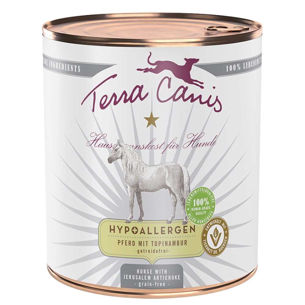 Terra Canis Hipoalergénico 6 x 800 g - Caballo con pataca - Image 1