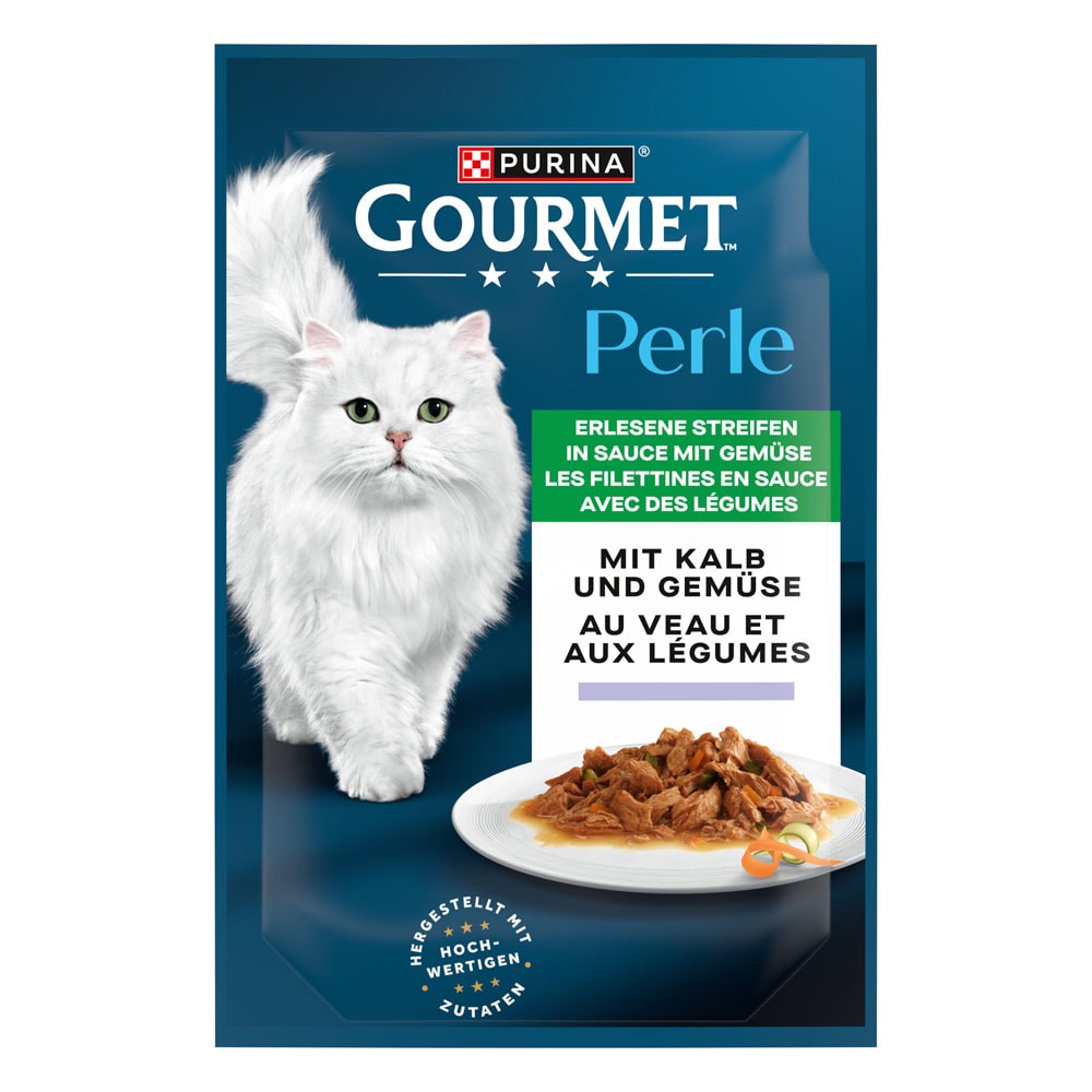 Purina Gourmet Perle en sobres 26 x 85 g - Pack Ahorro - Ternera y verduras - Image 1