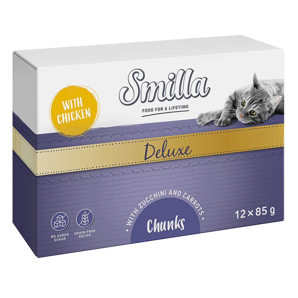 Smilla Deluxe Bocaditos 48 x 85 g - Con pollo, calabacines y zanahorias - Image 1