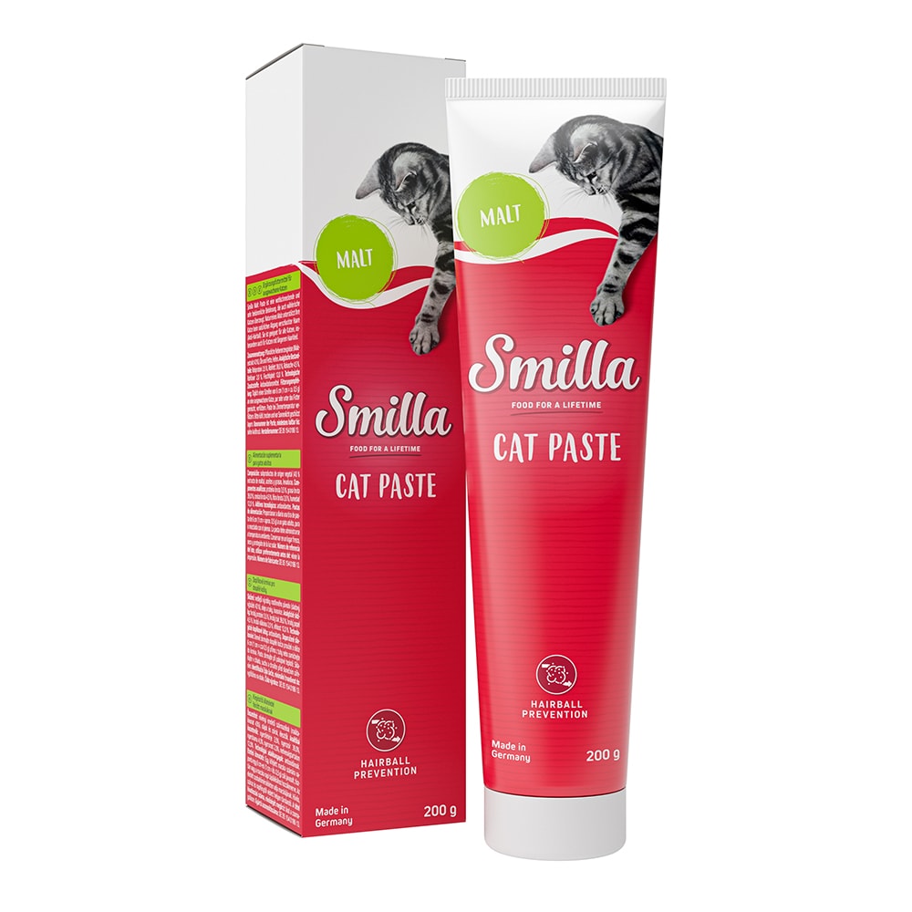 Smilla pasta de malta Anti-Hairball para gatos - 3 x 200 g - Pack Ahorro - Image 1