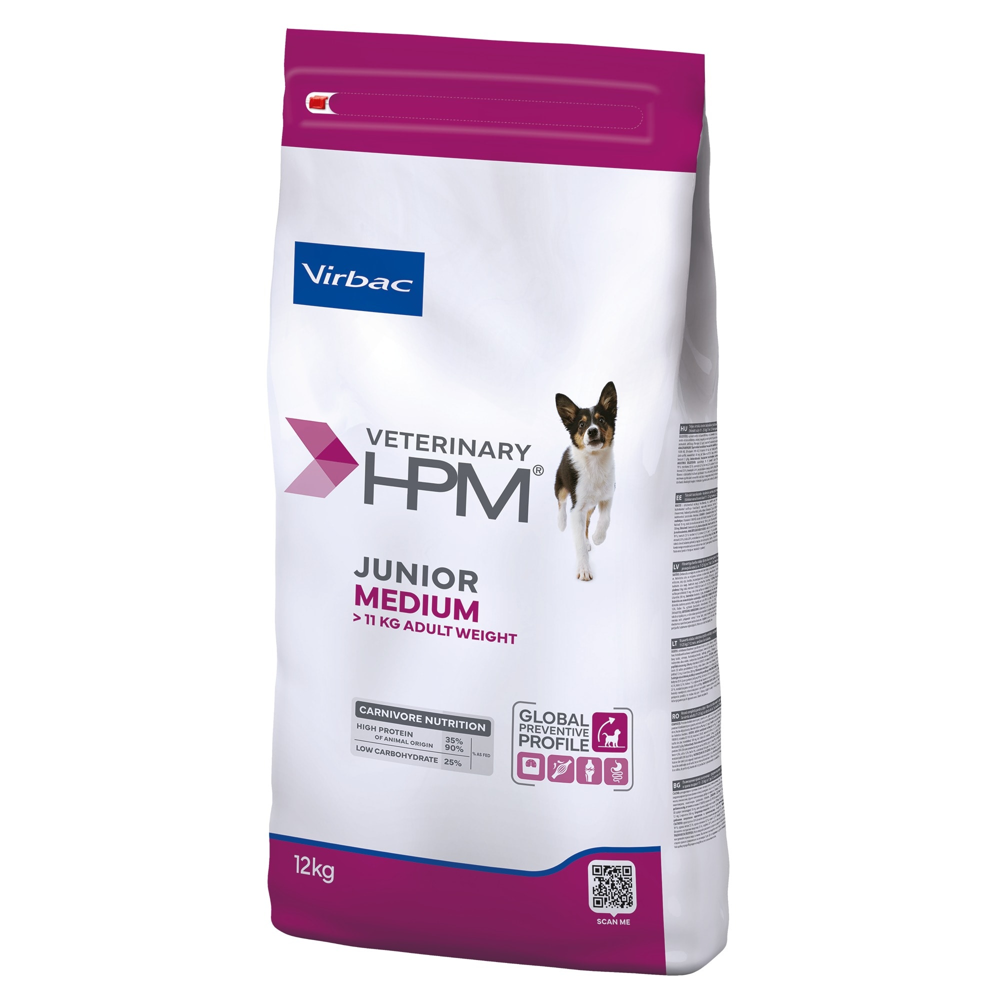 Virbac Veterinary HPM Junior Dog Special Medium - 12 kg - Image 1