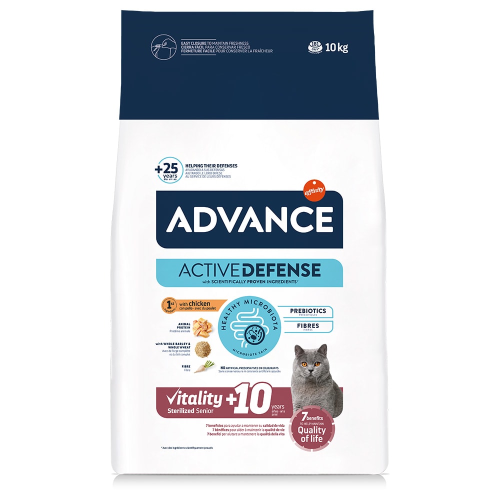Advance Sterilized Senior +10 con pollo - 10 kg - Image 1