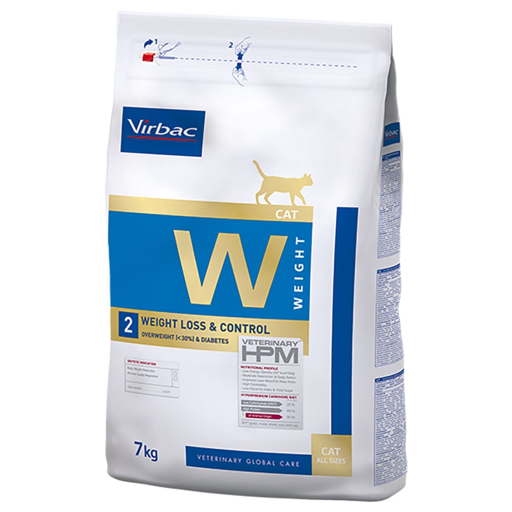 Virbac W2 Veterinary HPM Weight Loss and Control para gatos - 7 kg - Image 1