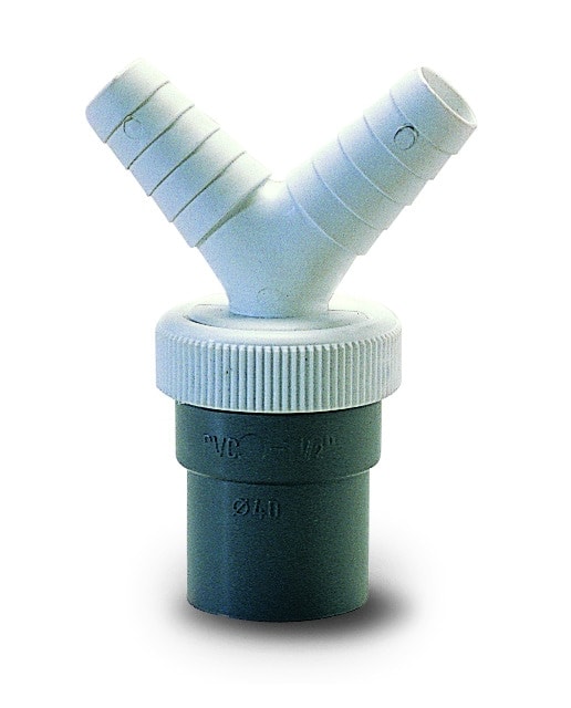 Anzapack - Enlace doble lavadora a pvc de 40 mm Anzapack 855589n. - Image 1