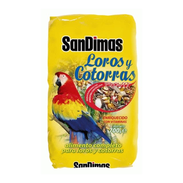 San Dimas - Alimento completo para Loros y Cotorras San Dimas 700g.