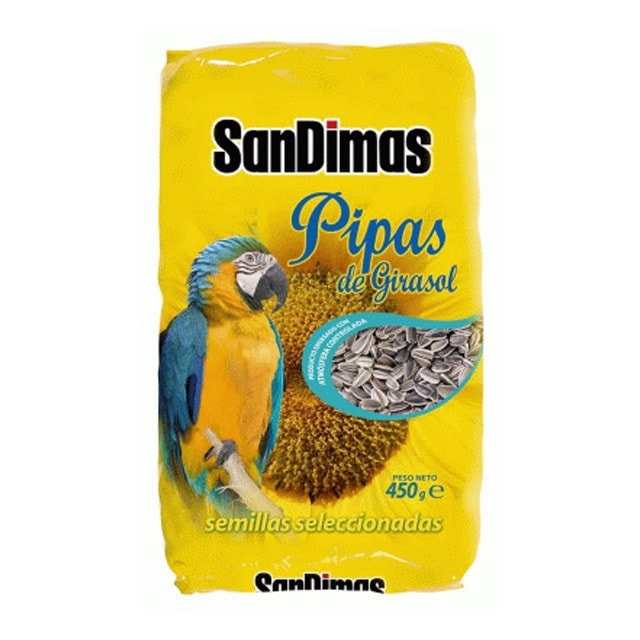 San Dimas - Pipas de girasol para pájaros psitácidos San Dimas 450 g. - Image 1