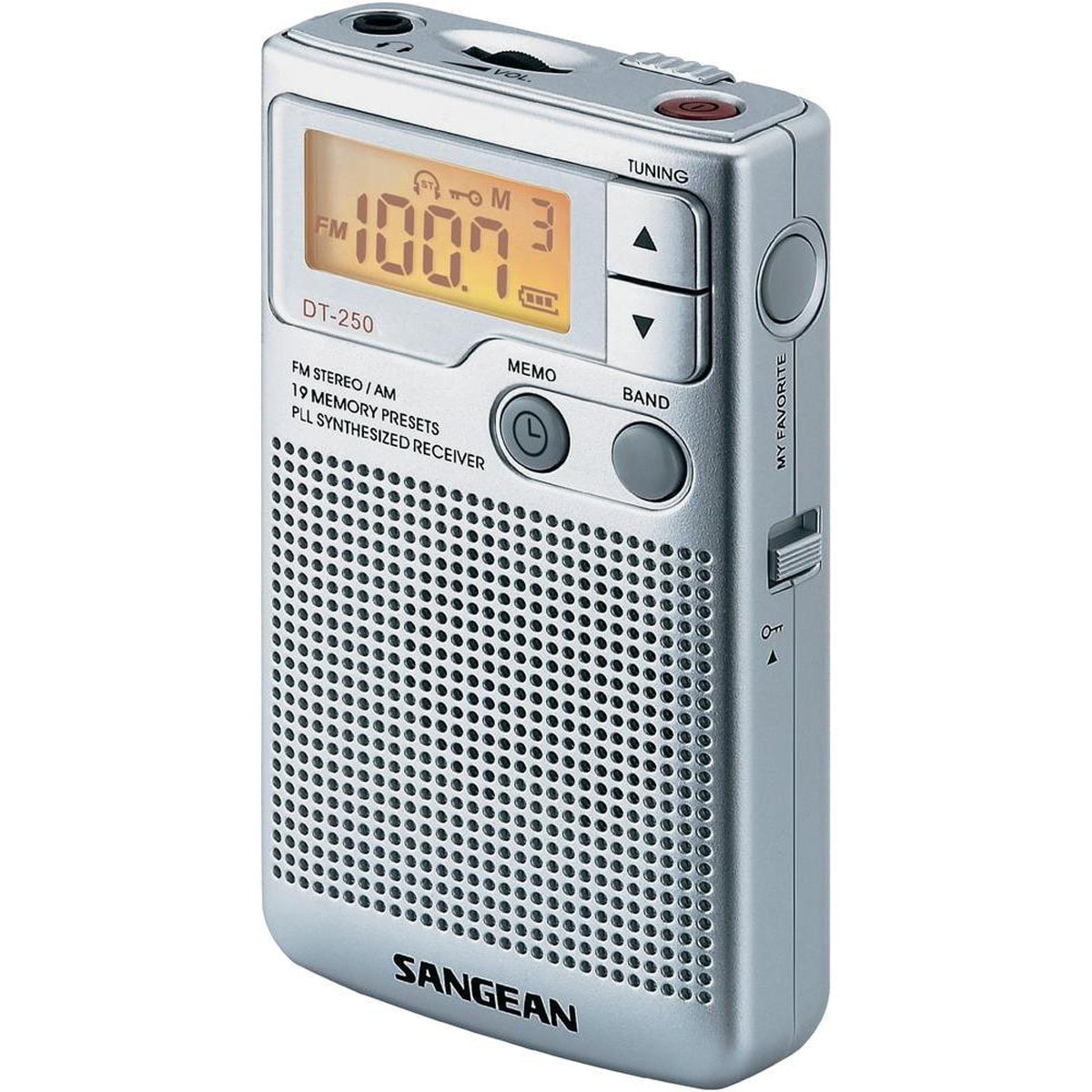 Sangean - Radio portátil Sangean DT-250 Plata. - Image 1