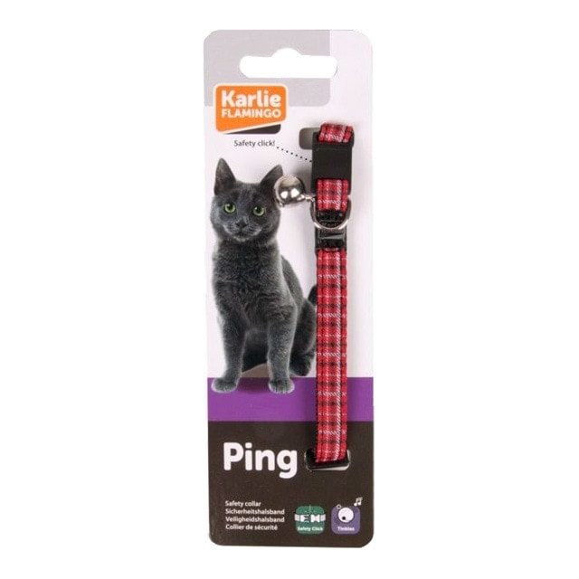 Karlie - Collar Karlie para gatos cuadros tartan. - Image 1
