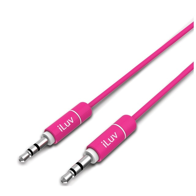 iLuv - Cable Aux-In 3,5 mm Iluv ICB110 Rosa. - Image 1