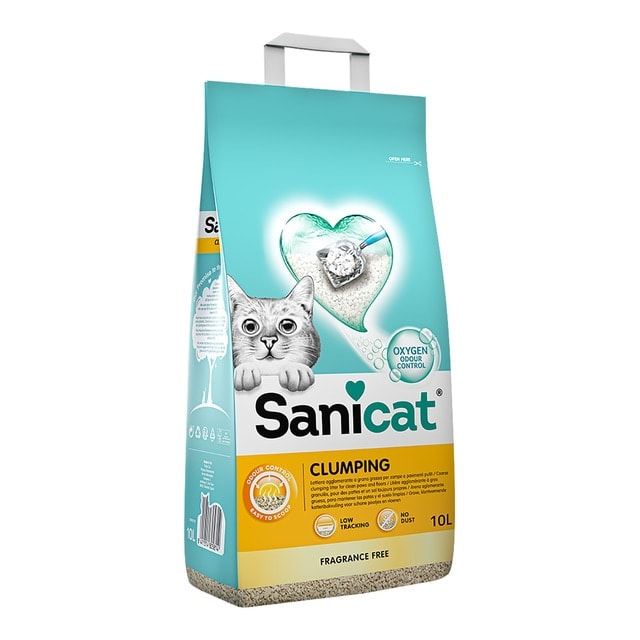 Sanicat - Arena aglomerante Sanicat para gatos Fragance Free 10 L. - Image 1