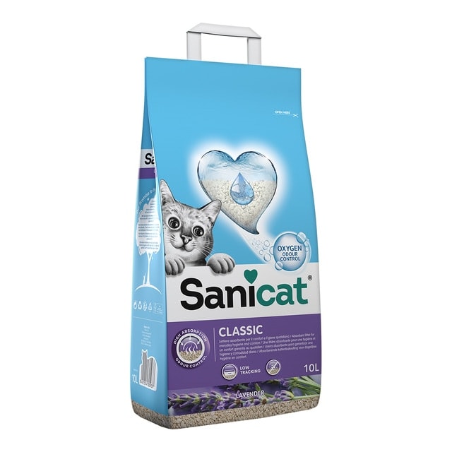 Sanicat - Arena absorbente Sanicat Classic Lavender para gatos 10 L. - Image 1