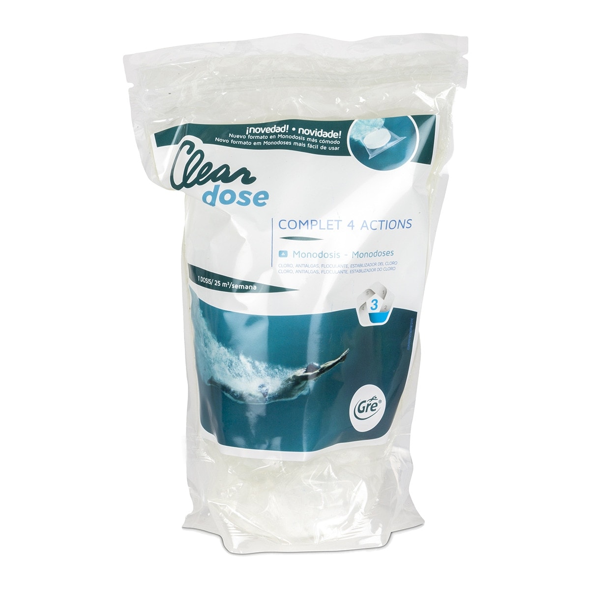Gre - Complet Tratamiento 4 Acciones Pastillas Monodosis 5 x 250 g. - Image 1